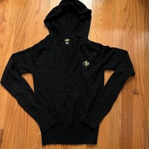Black Hooded Sweater